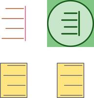 Unique Right Align Icon Design vector