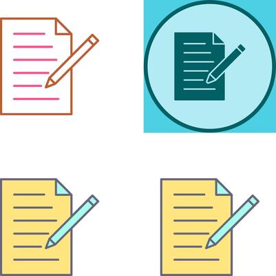 Unique Edit Document Icon Design