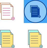 único dos archivos icono diseño vector