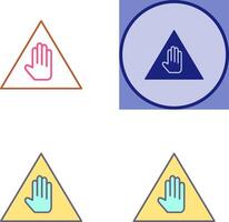 Unique Warning Icon Design vector