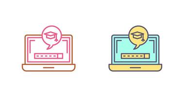 Digital Learning Icon Design vector