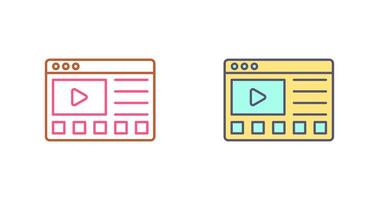 en línea tutoriales icono diseño vector