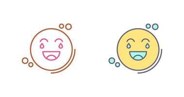 Loughing Icon Design vector