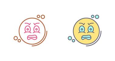 Angry Icon Design vector