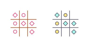 Tic Tac Toe Icon Design vector