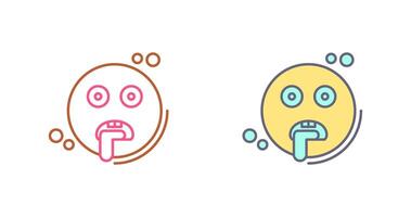 Drooling Icon Design vector