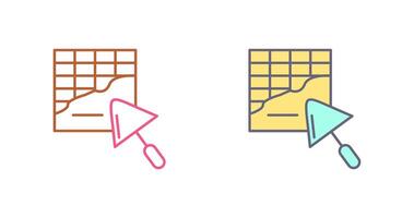 Plastering Icon Design vector