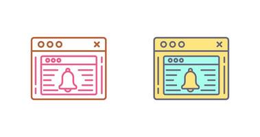 Notification Icon Design vector