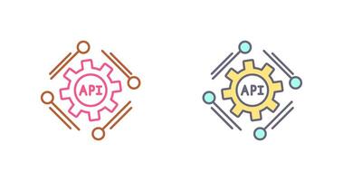 Api Icon Design vector