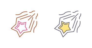 Shooting Star Icon Design vector