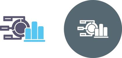 Pie Chart Icon Design vector