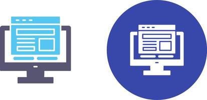 Adaptive Layout Icon Design vector