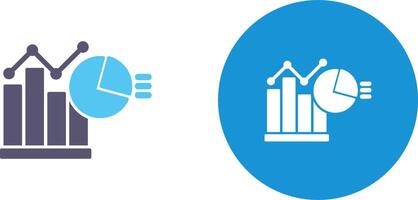 Bar Chart Icon Design vector