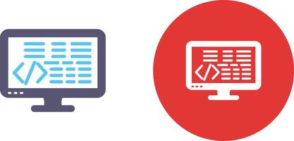 Coding Icon Design vector
