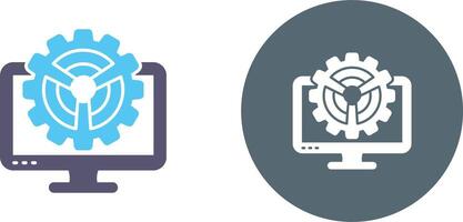 Monitor Icon Design vector
