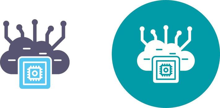 Cloud Computing Icon Design vector