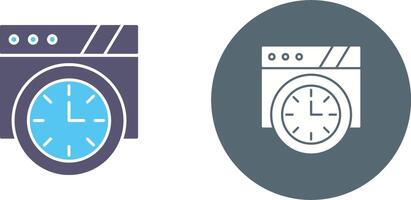 Wall Clock Icon Design vector