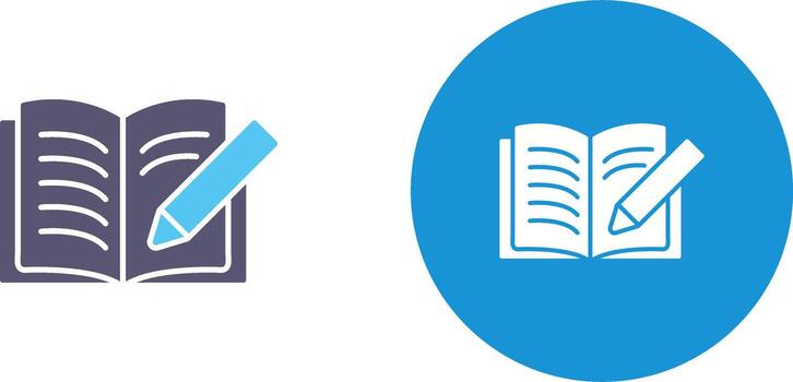 Write Icon Design vector