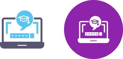 Digital Learning Icon Design vector