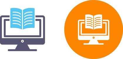 Digital Learning Icon Design vector