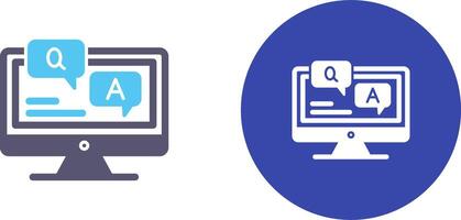 Faq Icon Design vector