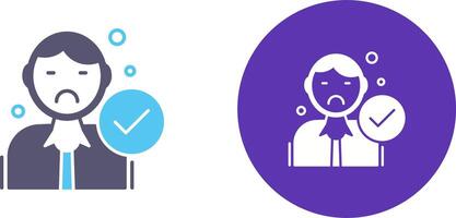 Rejected Icon Design vector