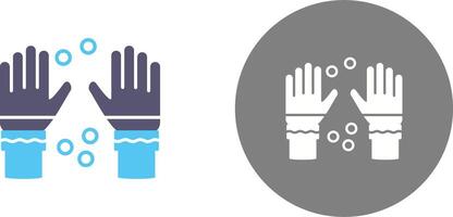 Winter Gloves Icon Design vector