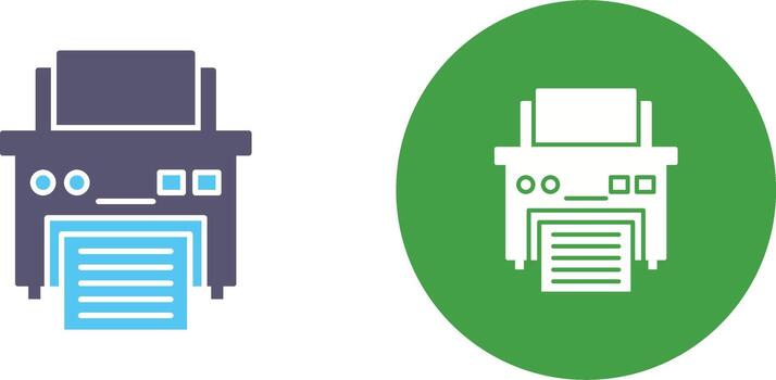 Printer Icon Design vector