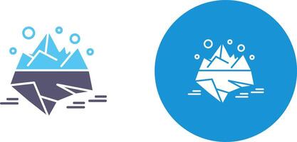 diseño de icono de iceberg vector