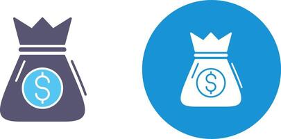 Money Bag Icon Design vector