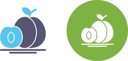 Apricot Icon Design vector