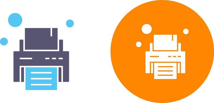 Printer Icon Design vector