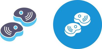 Steak Icon Design vector
