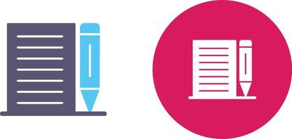 Note Icon Design vector