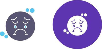 Unhappy Icon Design vector