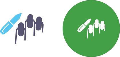 Manicure Icon Design vector