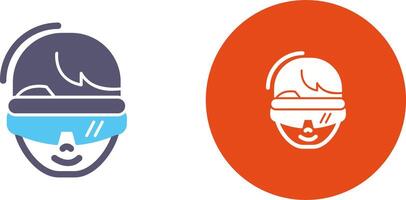 virtual Reality Glasses Icon Design vector