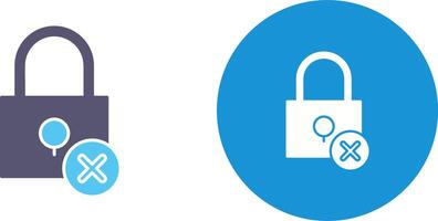 Insecure Icon Design vector