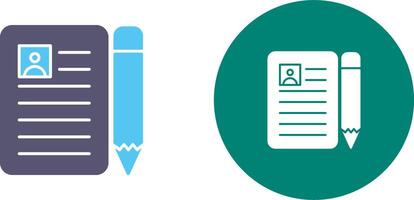 CV Icon Design vector