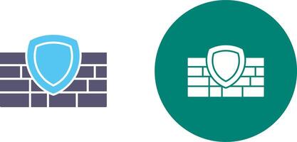 Firewall Icon Design vector