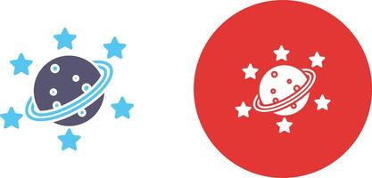 Saturn Icon Design vector