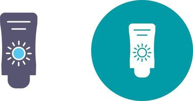 Sun Cream Icon Design vector