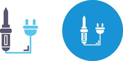 Soldering Iron Icon Design vector