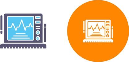 Ekg Monitor Icon Design vector