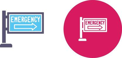 Emergency Sign Icon Design vector