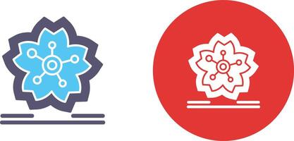 Cherry Blossom Icon Design vector