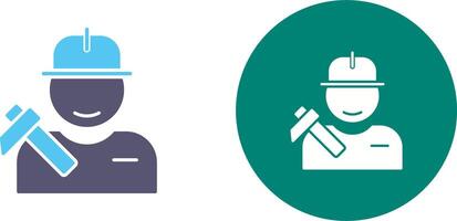 Worker Icon Design vector