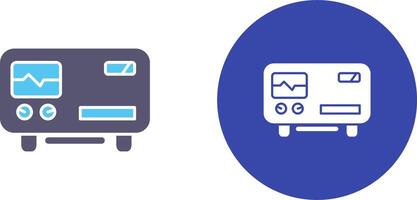 Oscillscope Icon Design vector