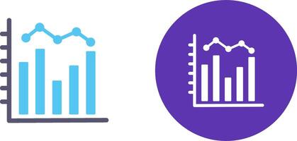 Histogram Icon Design vector