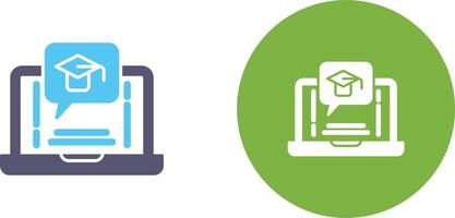 E Learning Icon Design vector